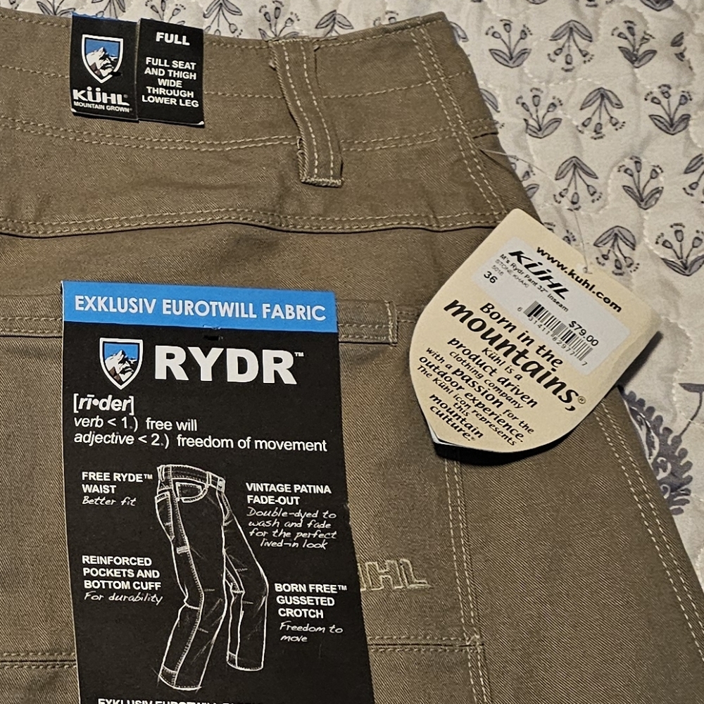 Mens kuhl rydr pants